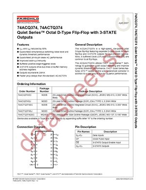 74ACTQ374SJ datasheet  